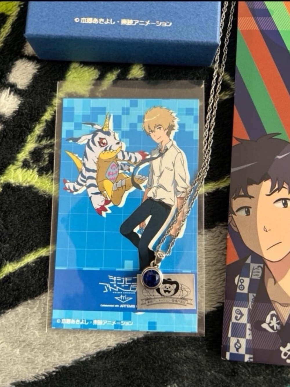 Digimon Gabumon Artemis Kings Japan .925 sterling silver necklace pendant READ